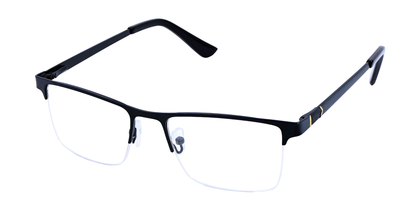 Half Rim Rectangle Classic Eyeglasses