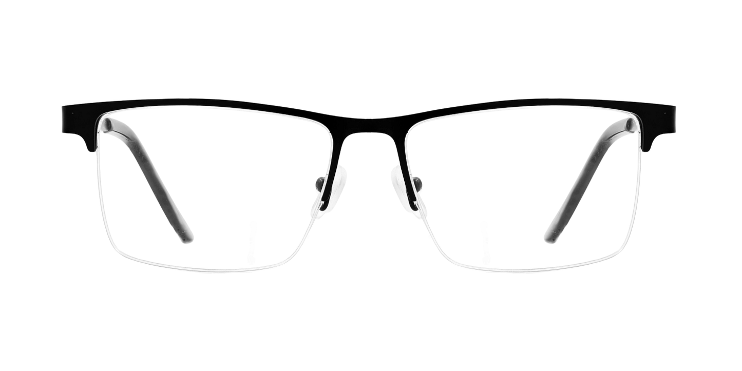 Half Rim Rectangle Classic Eyeglasses