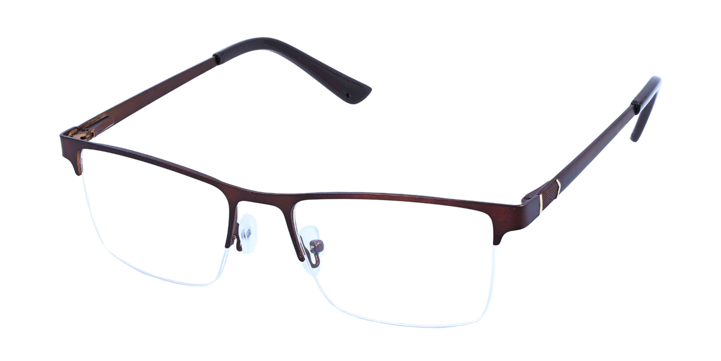 Half Rim Rectangle Classic Eyeglasses
