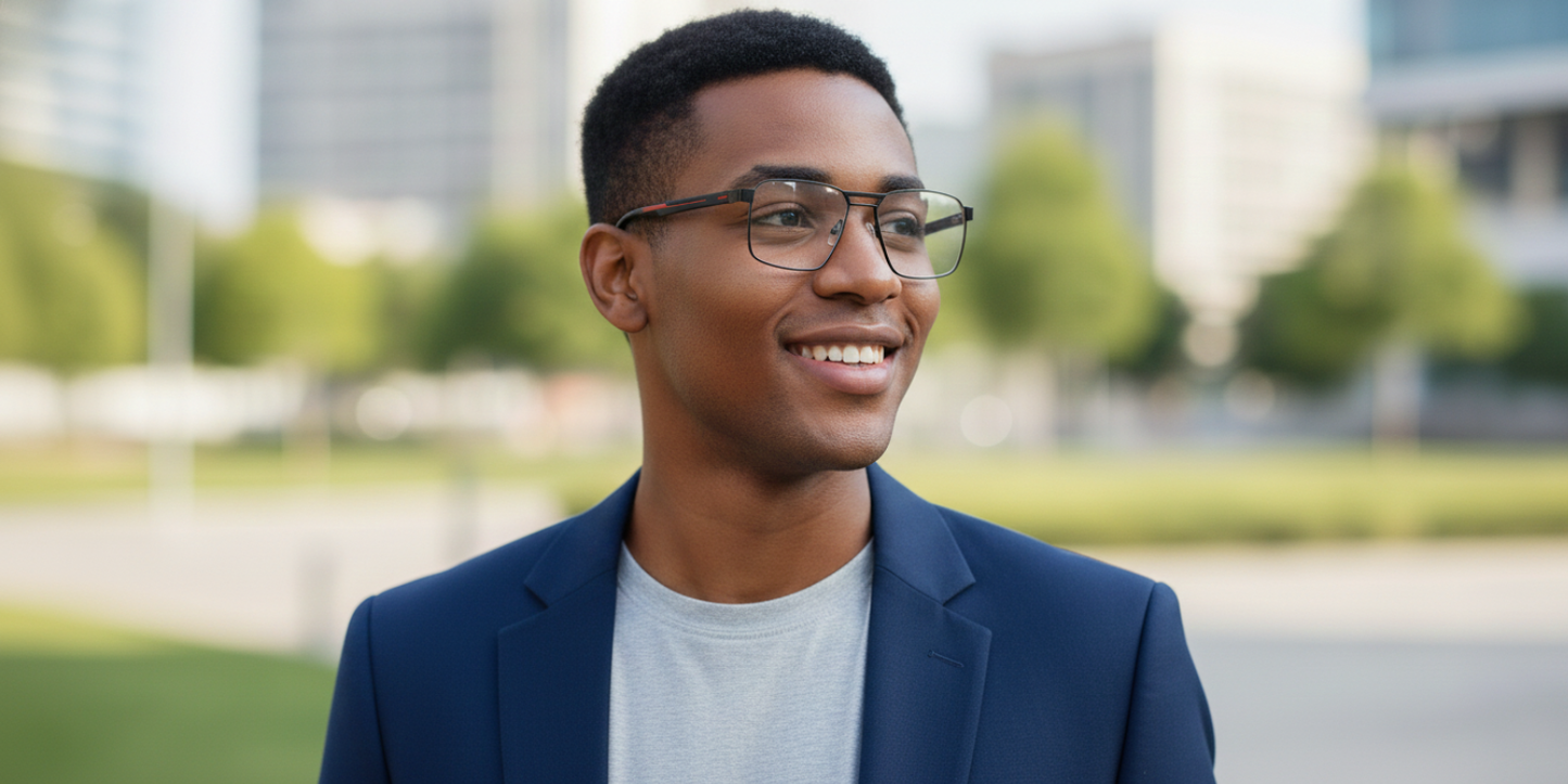 Full Rim Double Bridge Rectangle Eyeglasses