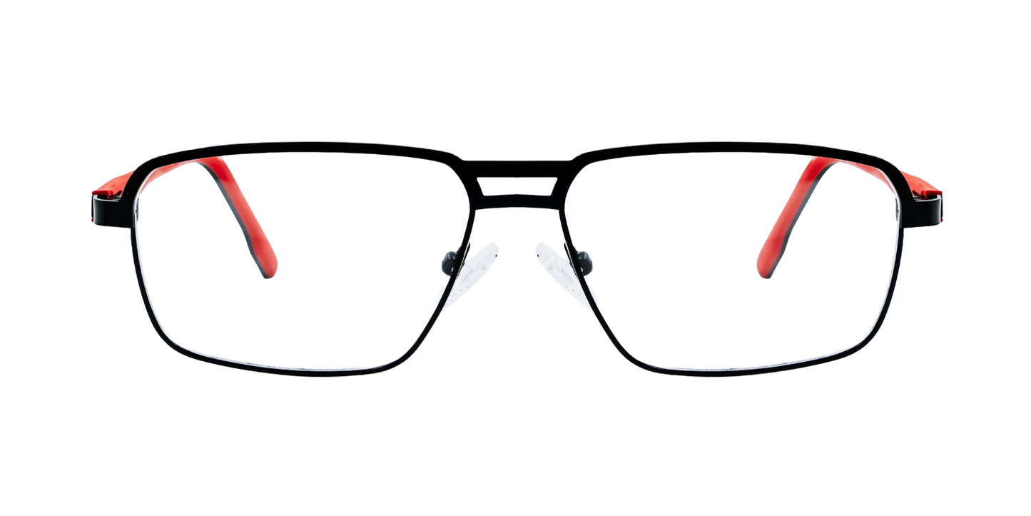 Full Rim Double Bridge Rectangle Classic Eyeglasses