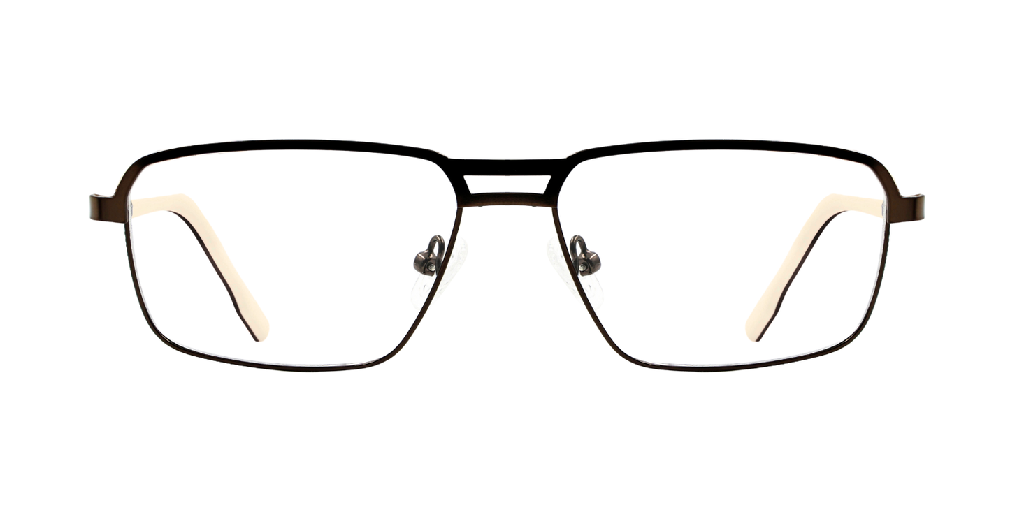 Full Rim Double Bridge Rectangle Classic Eyeglasses