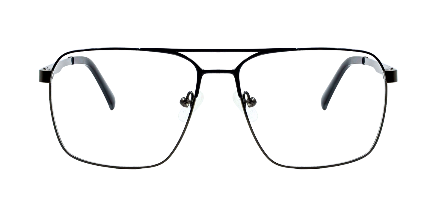 Full Rim Double Bridge Rectangle Classic Eyeglasses