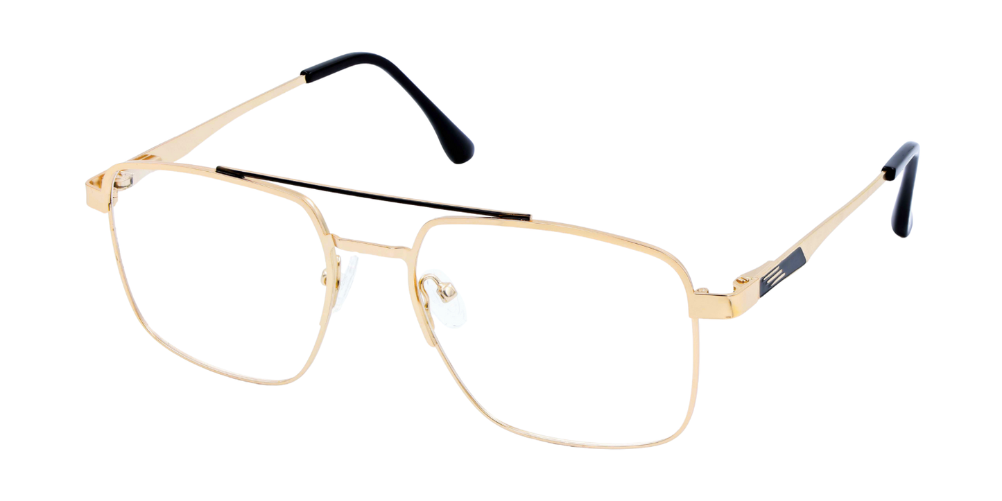 Full Rim Double Bridge Square Classic Eyeglasses