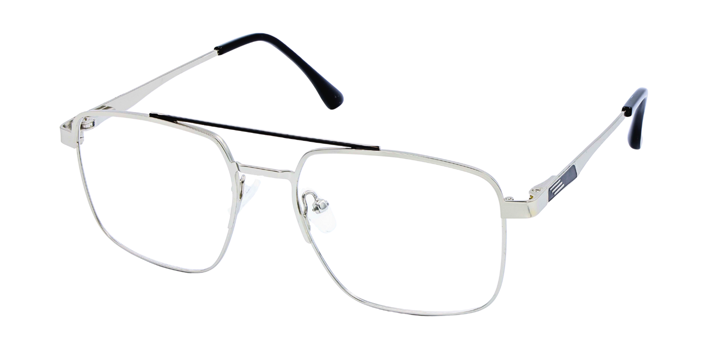 Full Rim Double Bridge Square Classic Eyeglasses