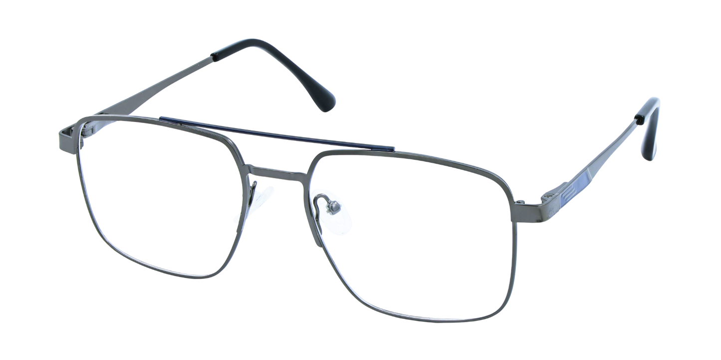 Full Rim Double Bridge Square Classic Eyeglasses