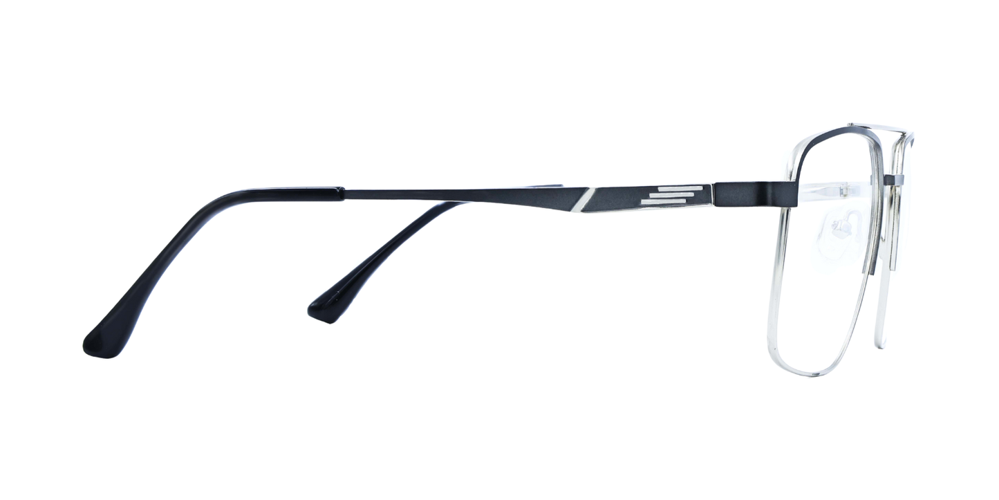 Full Rim Double Bridge Square Classic Eyeglasses