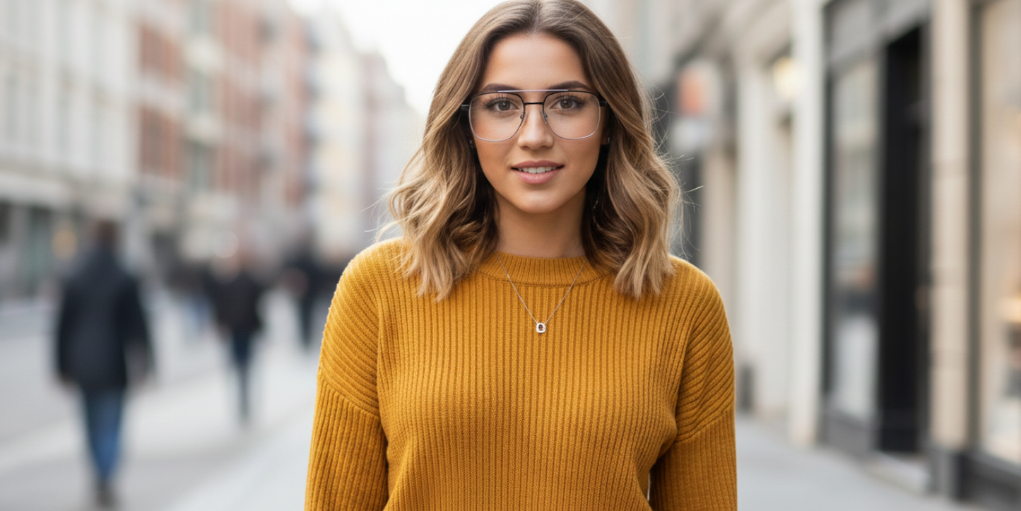 Full Rim Double Bridge Square Classic Eyeglasses