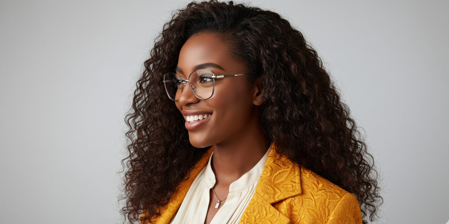 Full Rim Cat Eye Classic Eyeglasses with Sparkling Temple