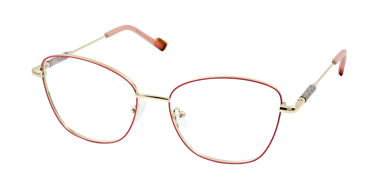 Full Rim Cat Eye Classic Eyeglasses with Sparkling Temple