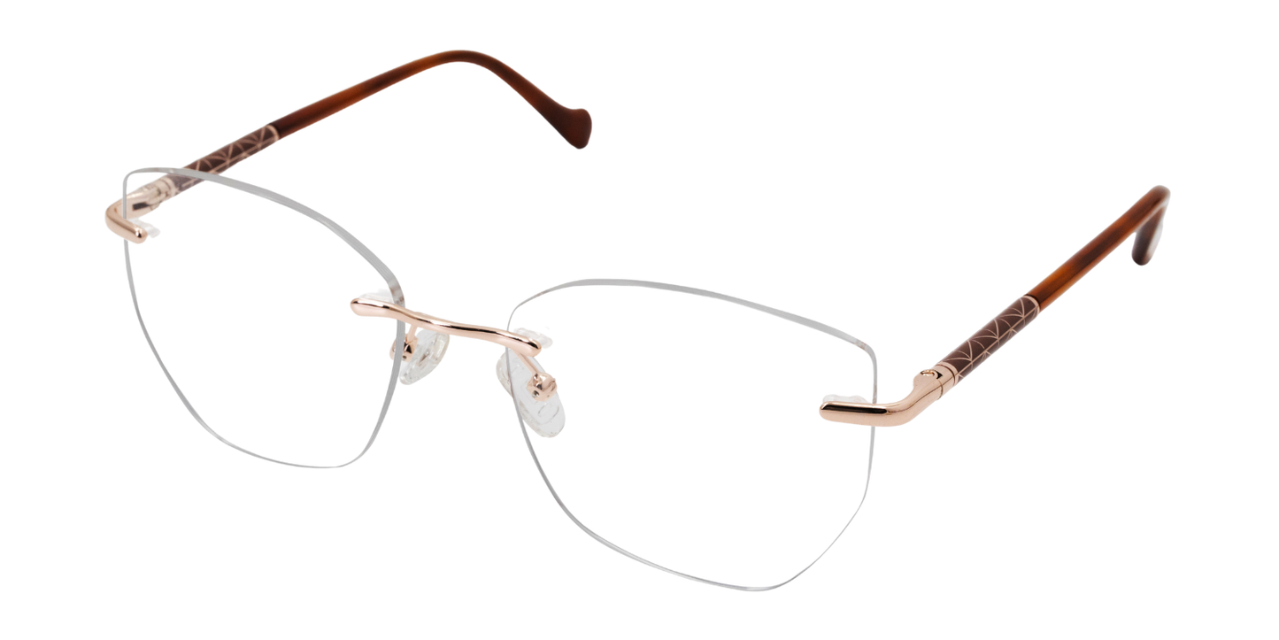 Rimless Cat Eye Premium Eyeglasses