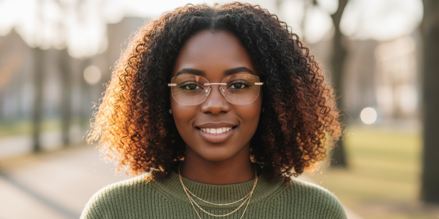 Rimless Cat Eye Premium Eyeglasses