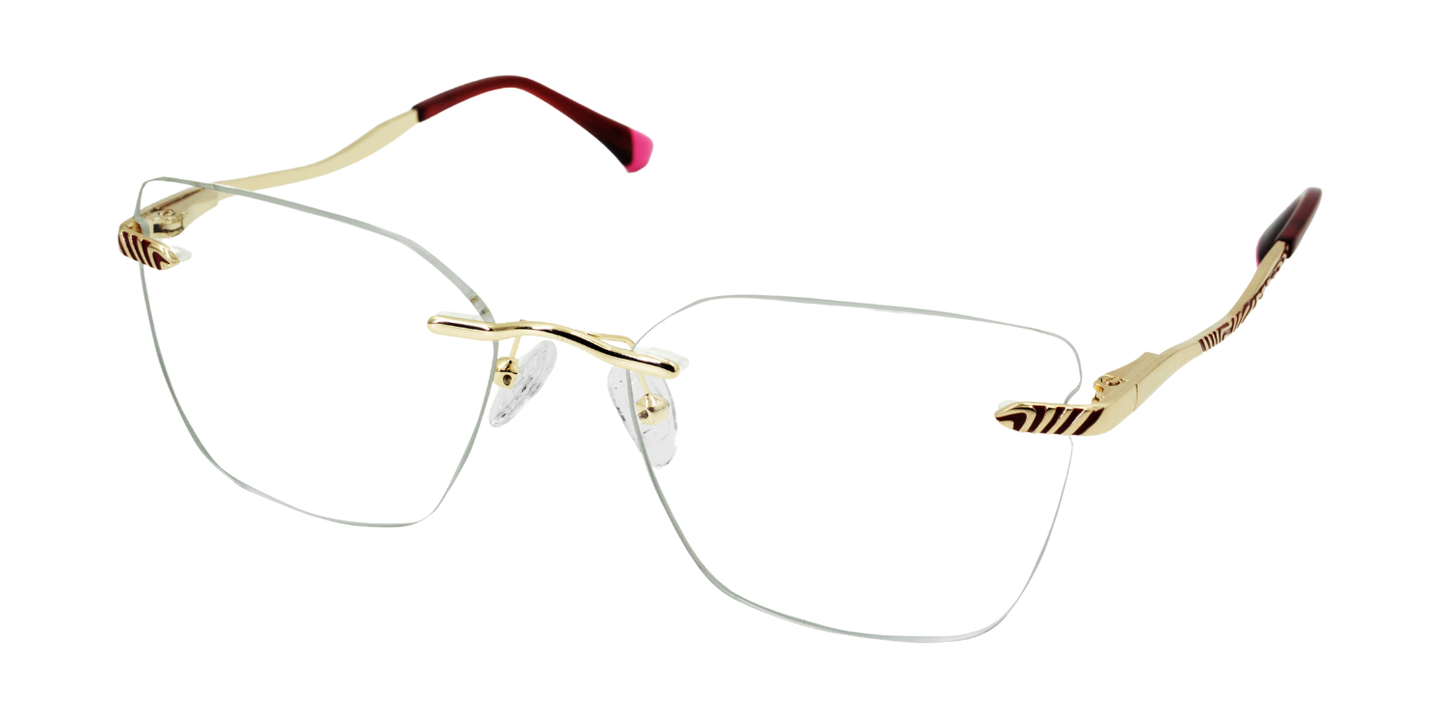 Rimless Cat Eye Premium Eyeglasses