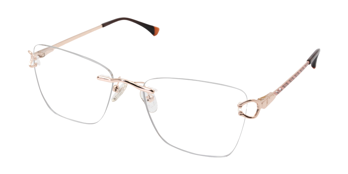 Rimless Cat Eye Premium Eyeglasses