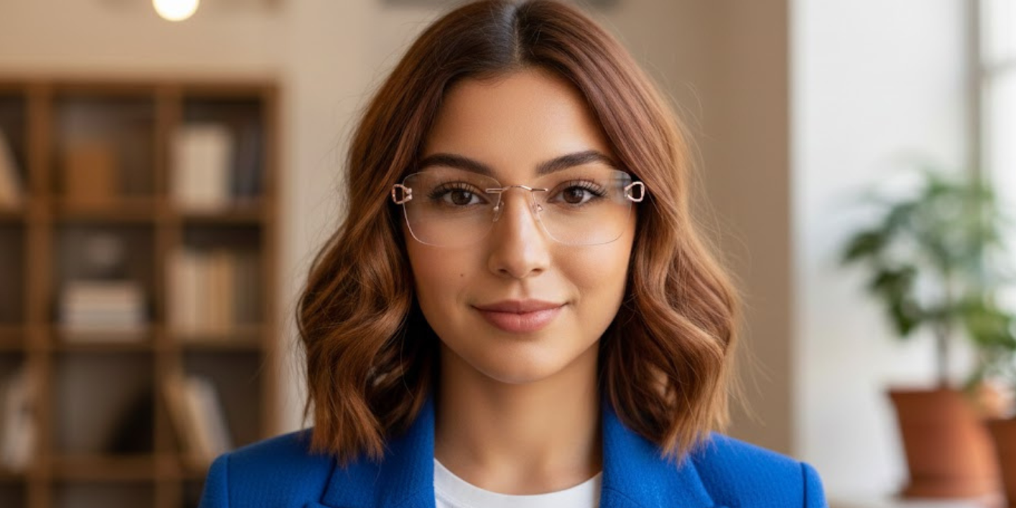Rimless Cat Eye Premium Eyeglasses