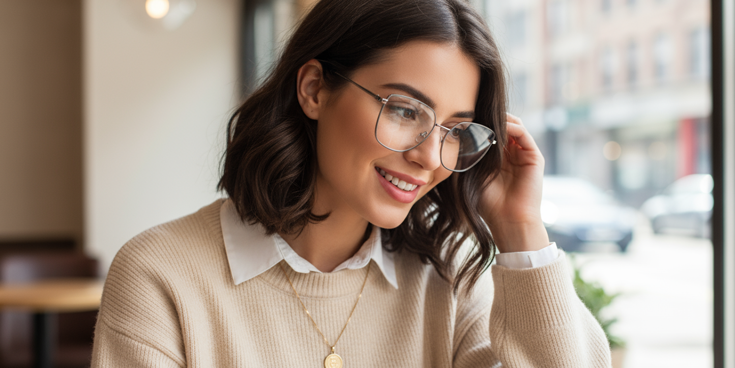 Full Rim Cat Eye Square Classic Eyeglasses