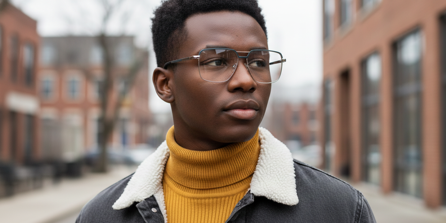 Full Rim Double Bridge Rectangle Classic Eyeglasses