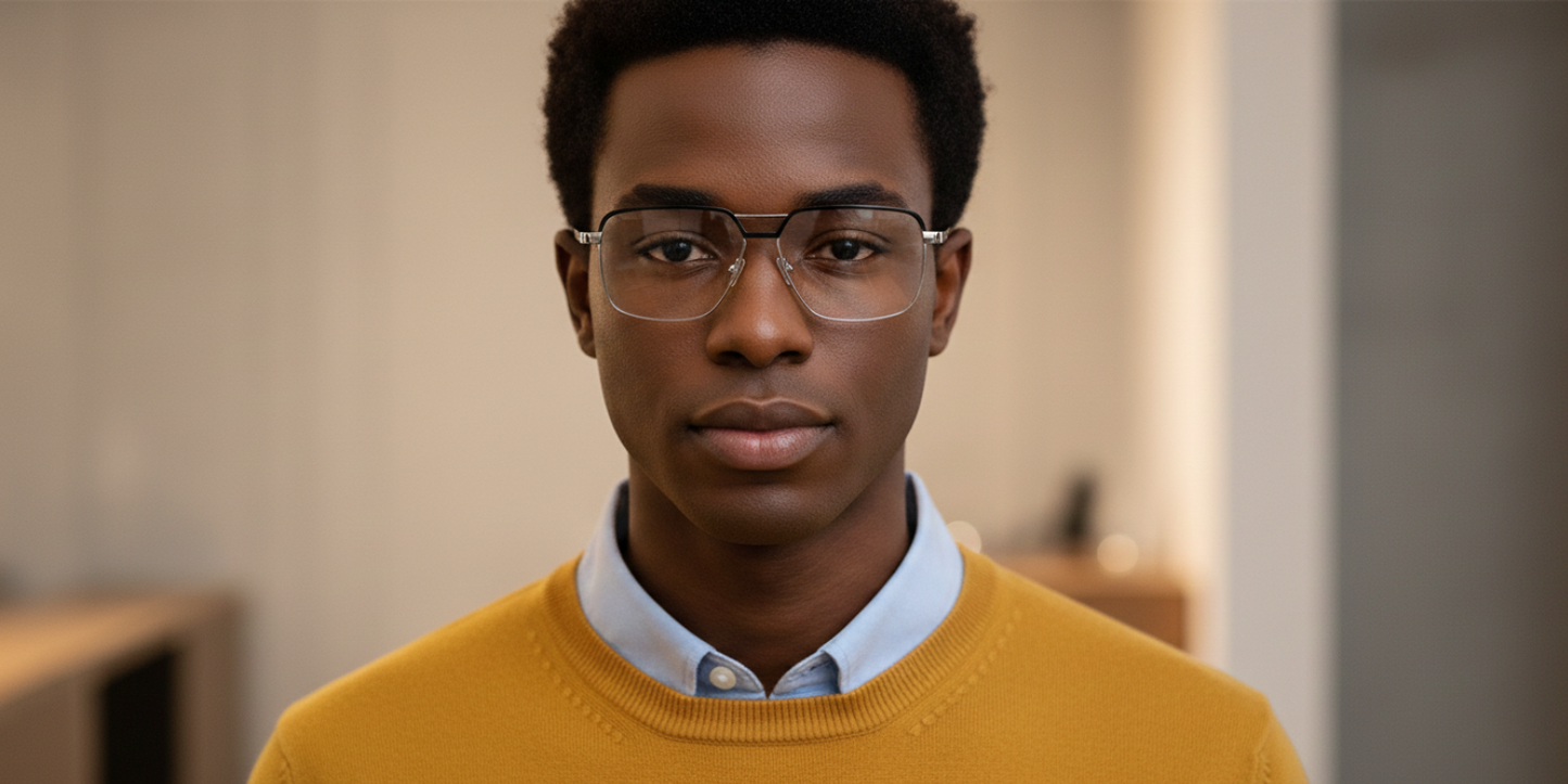 Full Rim Double Bridge Rectangle Classic Eyeglasses