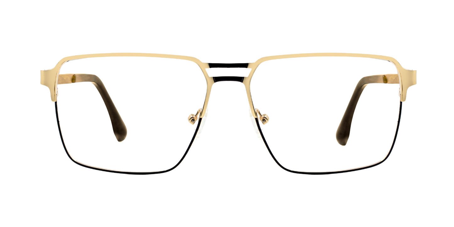 Full Rim Double Bridge Rectangle Classic Eyeglasses