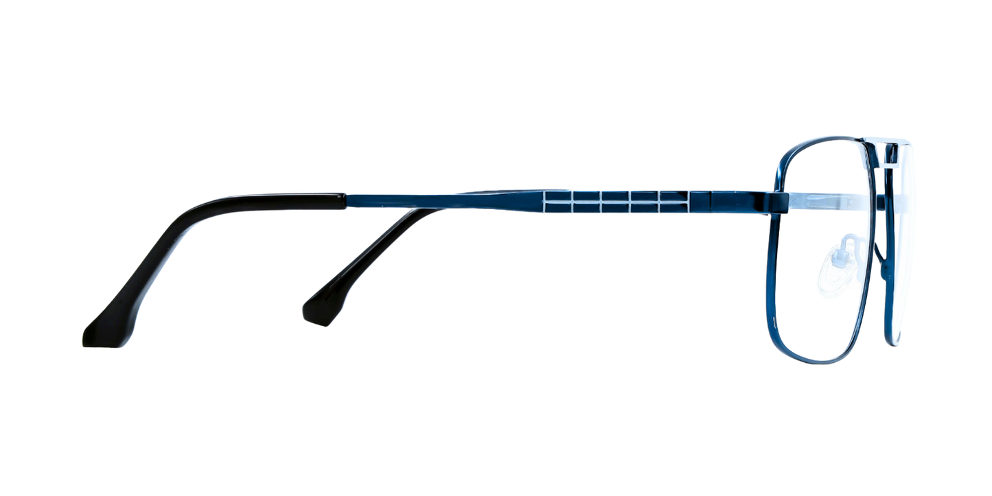 Full Rim Double Bridge Rectangle Classic Eyeglasses
