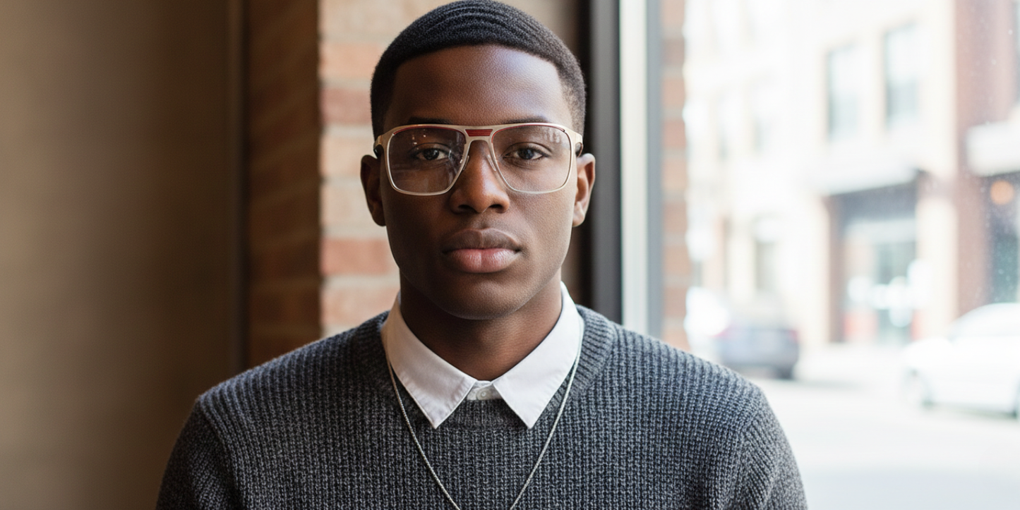 Full Rim Double Bridge Rectangle Classic Eyeglasses