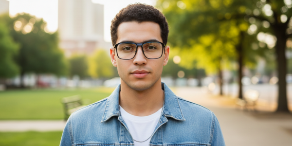 Full Rim Double Bridge Rectangle Classic Eyeglasses