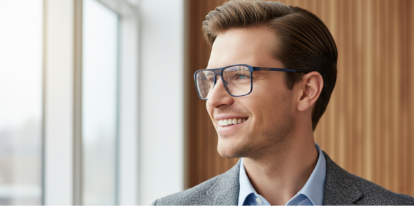 Full Rim Double Bridge Rectangle Classic Eyeglasses