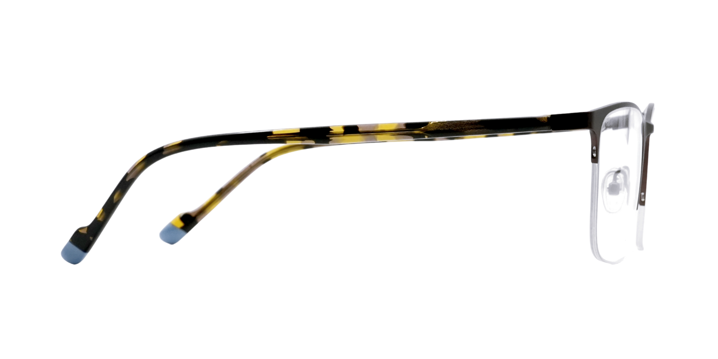 Half Rim Rectangle Classic Eyeglasses