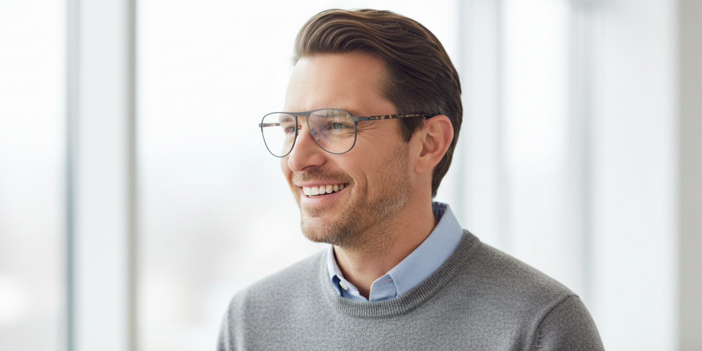 Full Rim Aviator Classic Eyeglasses