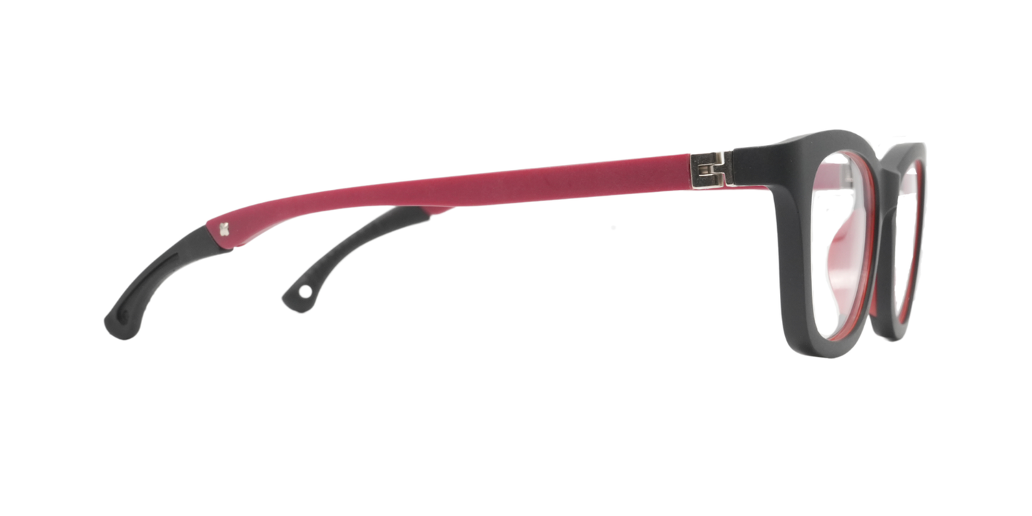 Full Rim Wayfarer Eyeglasses With Adjustable Temples