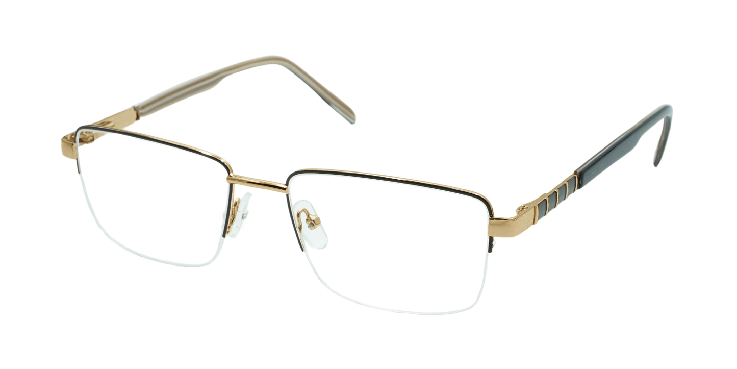 Half Rim Rectangle Classic Eyeglasses