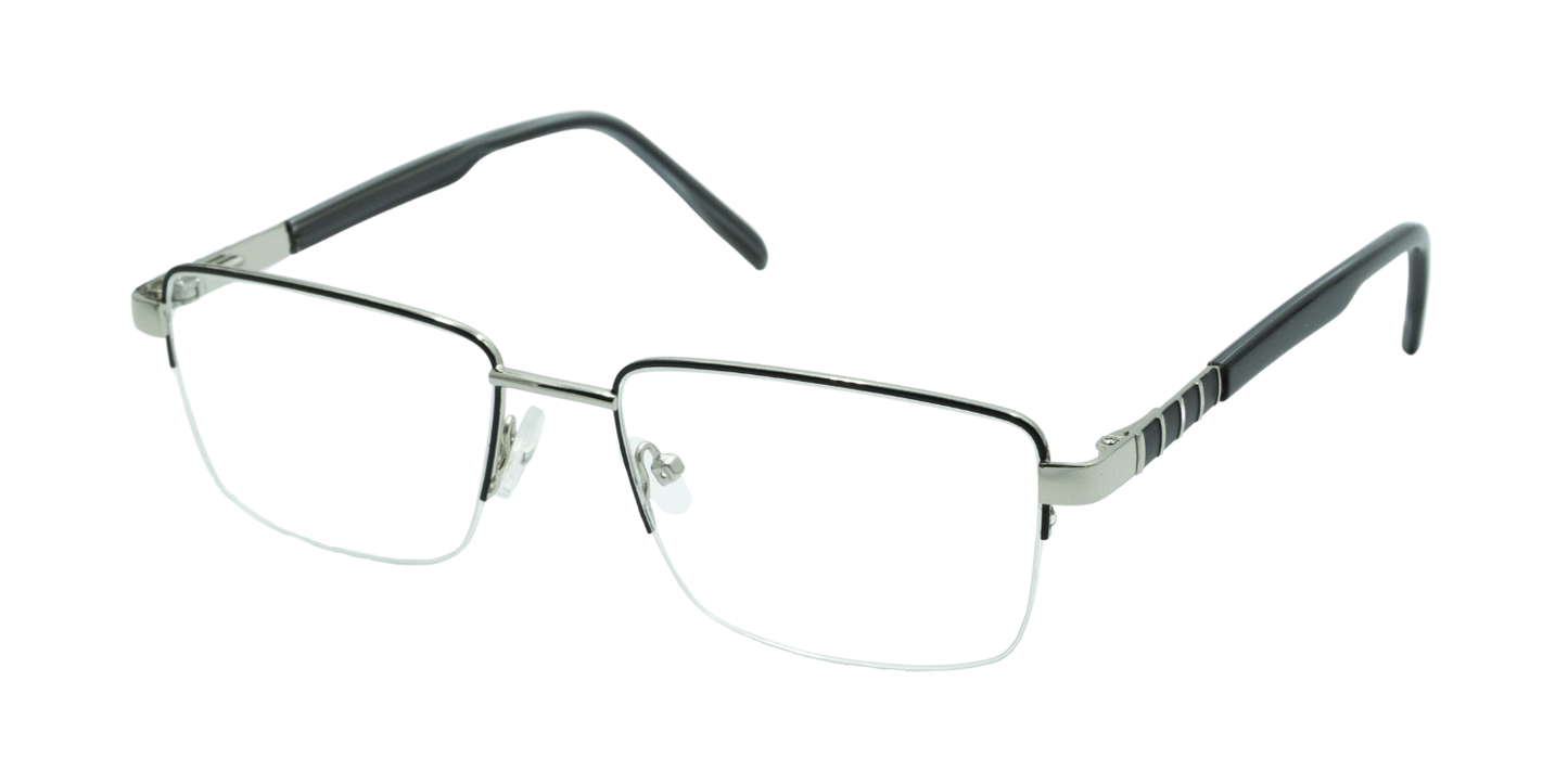 Half Rim Rectangle Classic Eyeglasses