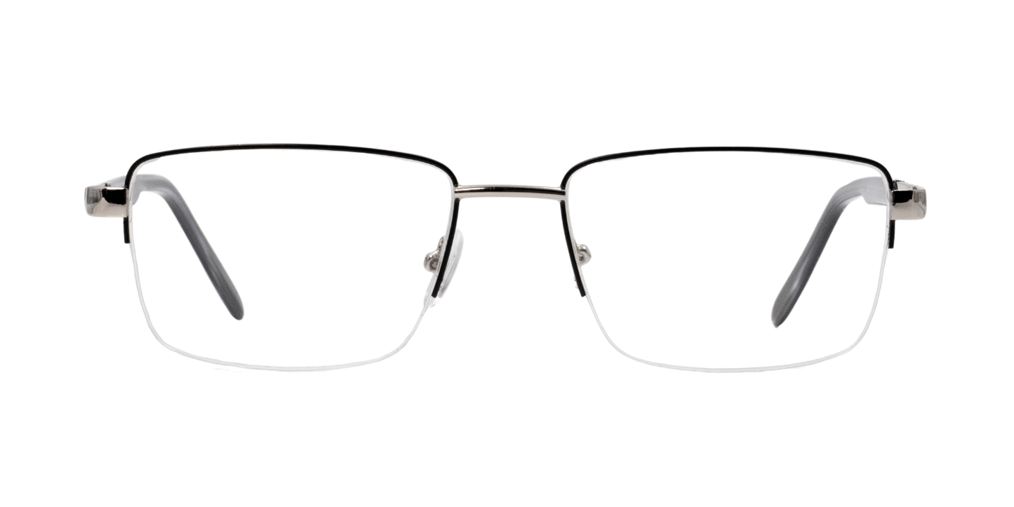 Half Rim Rectangle Classic Eyeglasses