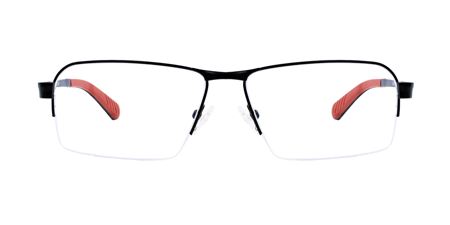 Half Rim Rectangle Classic Eyeglasses