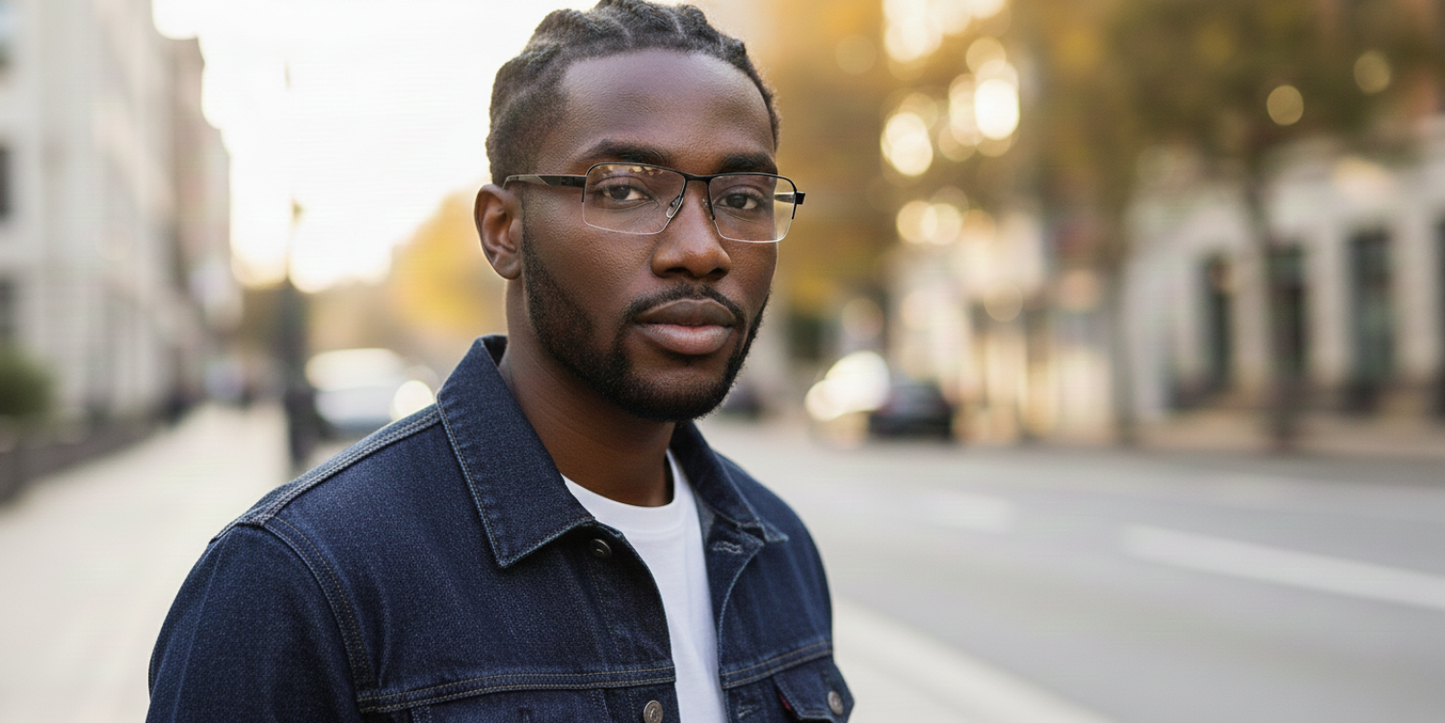 Half Rim Rectangle Classic Eyeglasses