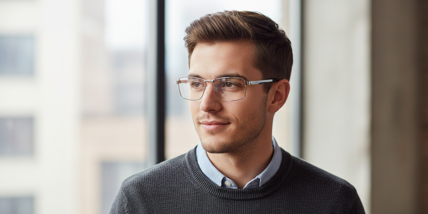 Full Rim Rectangle Classic Eyeglasses