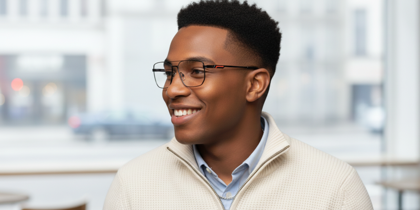 Full Rim Double Bridge Rectangle Classic Eyeglasses
