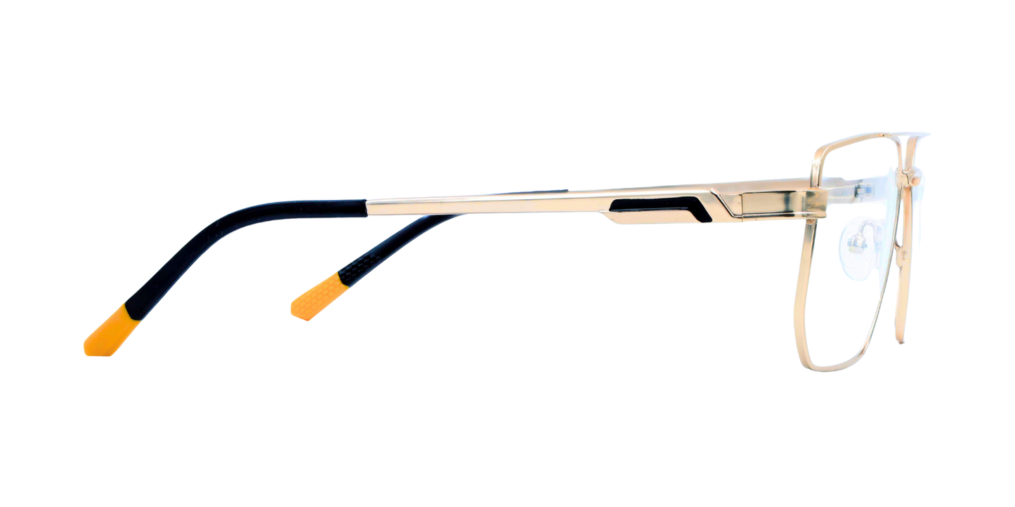 Full Rim Double Bridge Rectangle Classic Eyeglasses