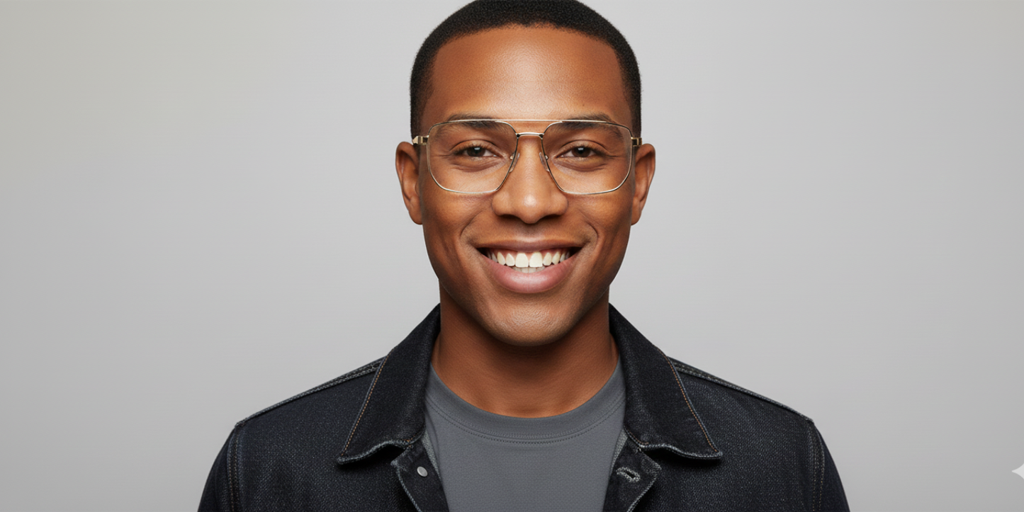 Full Rim Double Bridge Rectangle Classic Eyeglasses