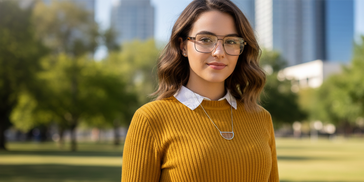 Full Rim Double Bridge Rectangle Classic Eyeglasses