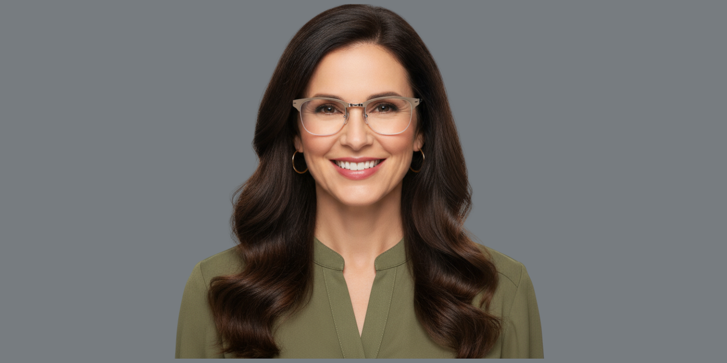 Half Rim Round Classic Eyeglasses