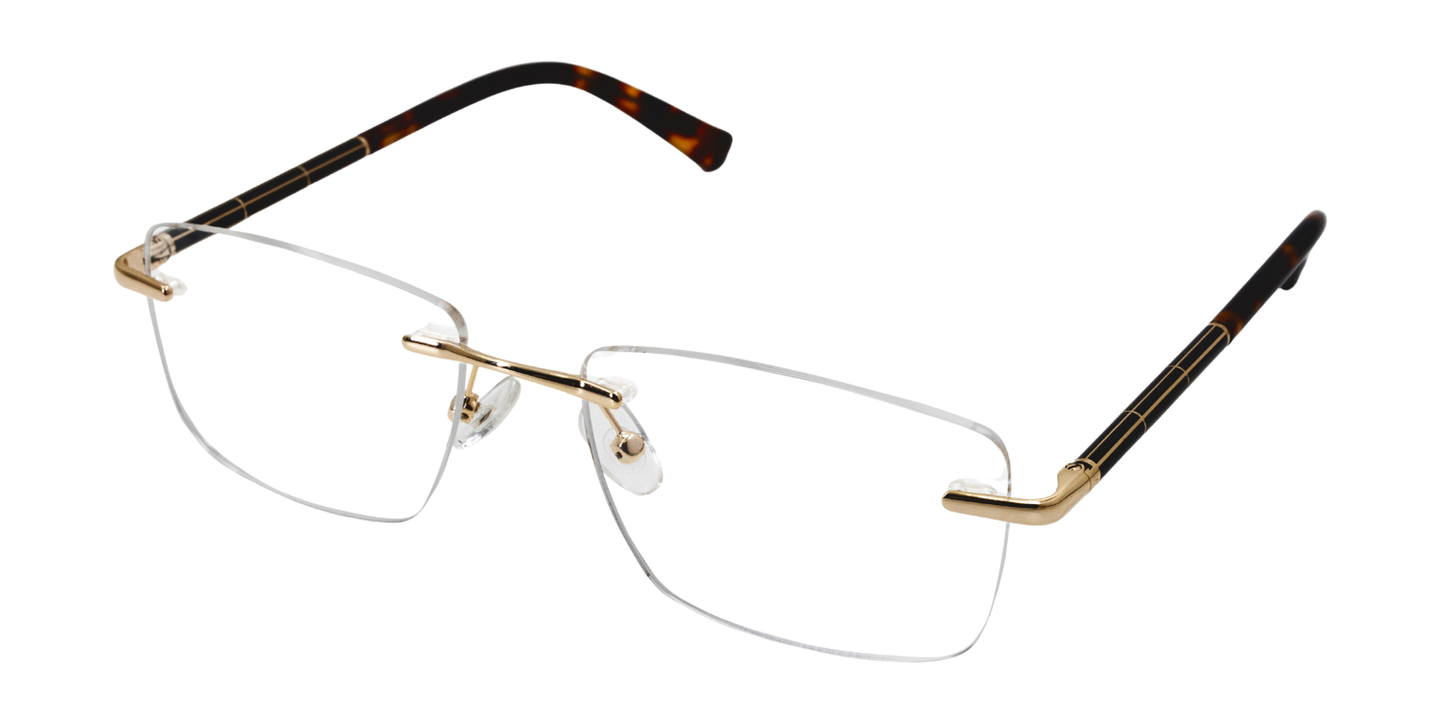 Rimless Rectangle Premium Eyeglasses