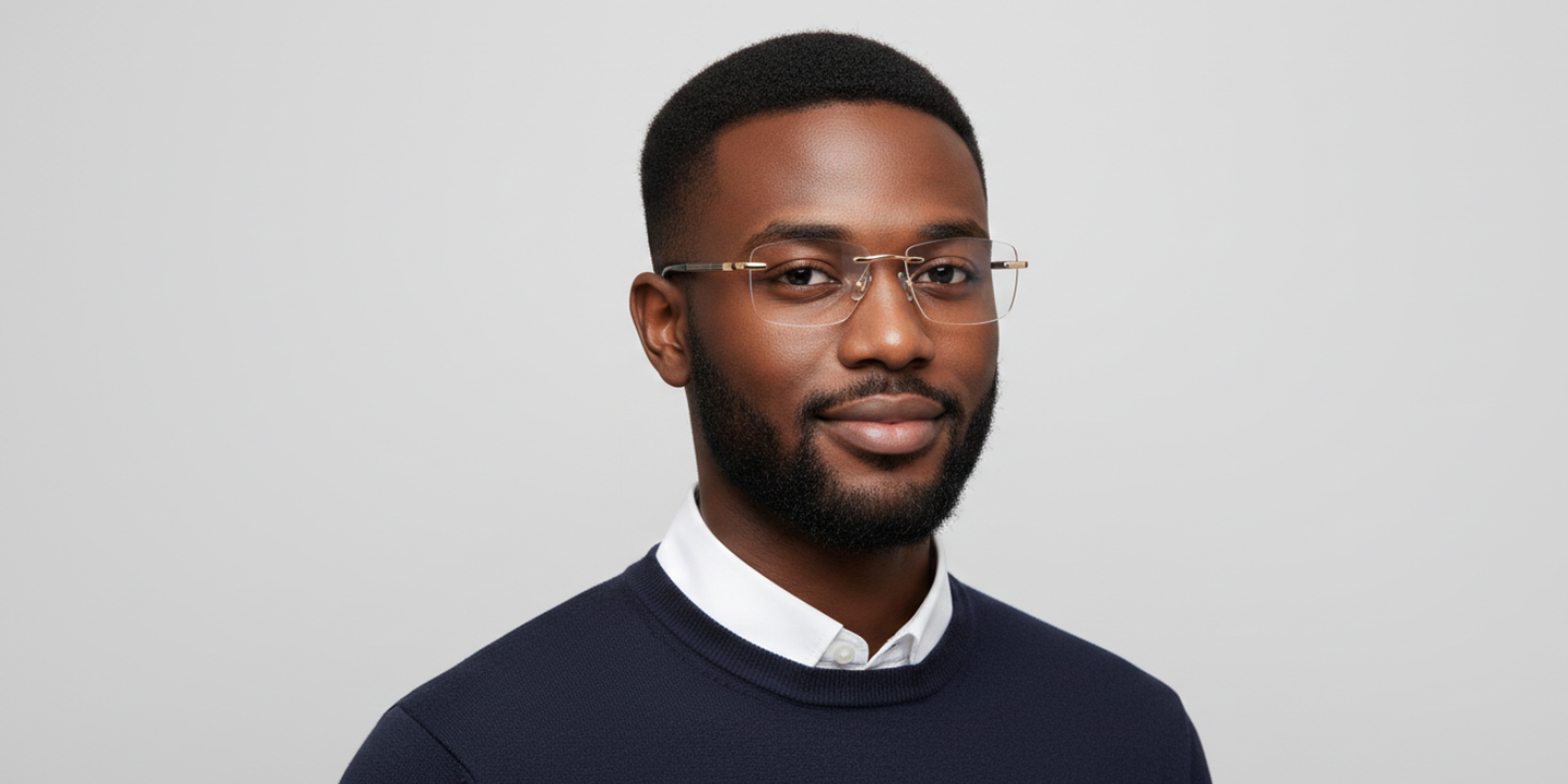 Rimless Rectangle Premium Eyeglasses