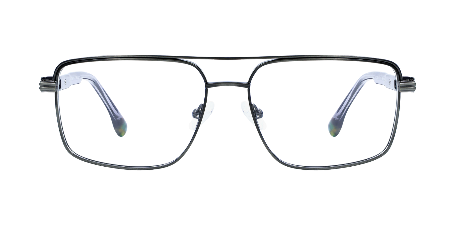 Full Rim Double Bridge Rectangle Classic Eyeglasses