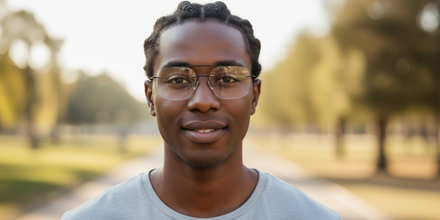 Rimless Rectangle Classic Eyeglasses