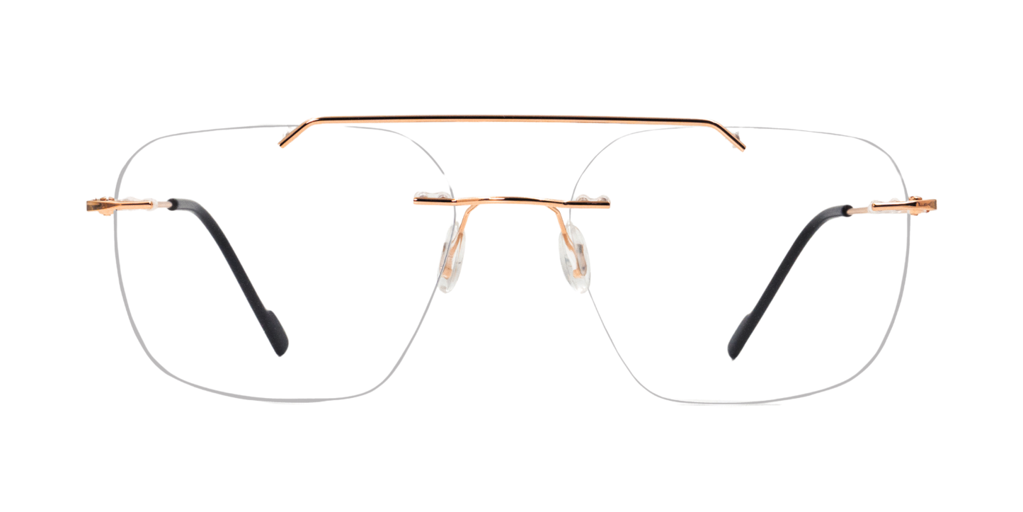 Rimless Rectangle Classic Eyeglasses