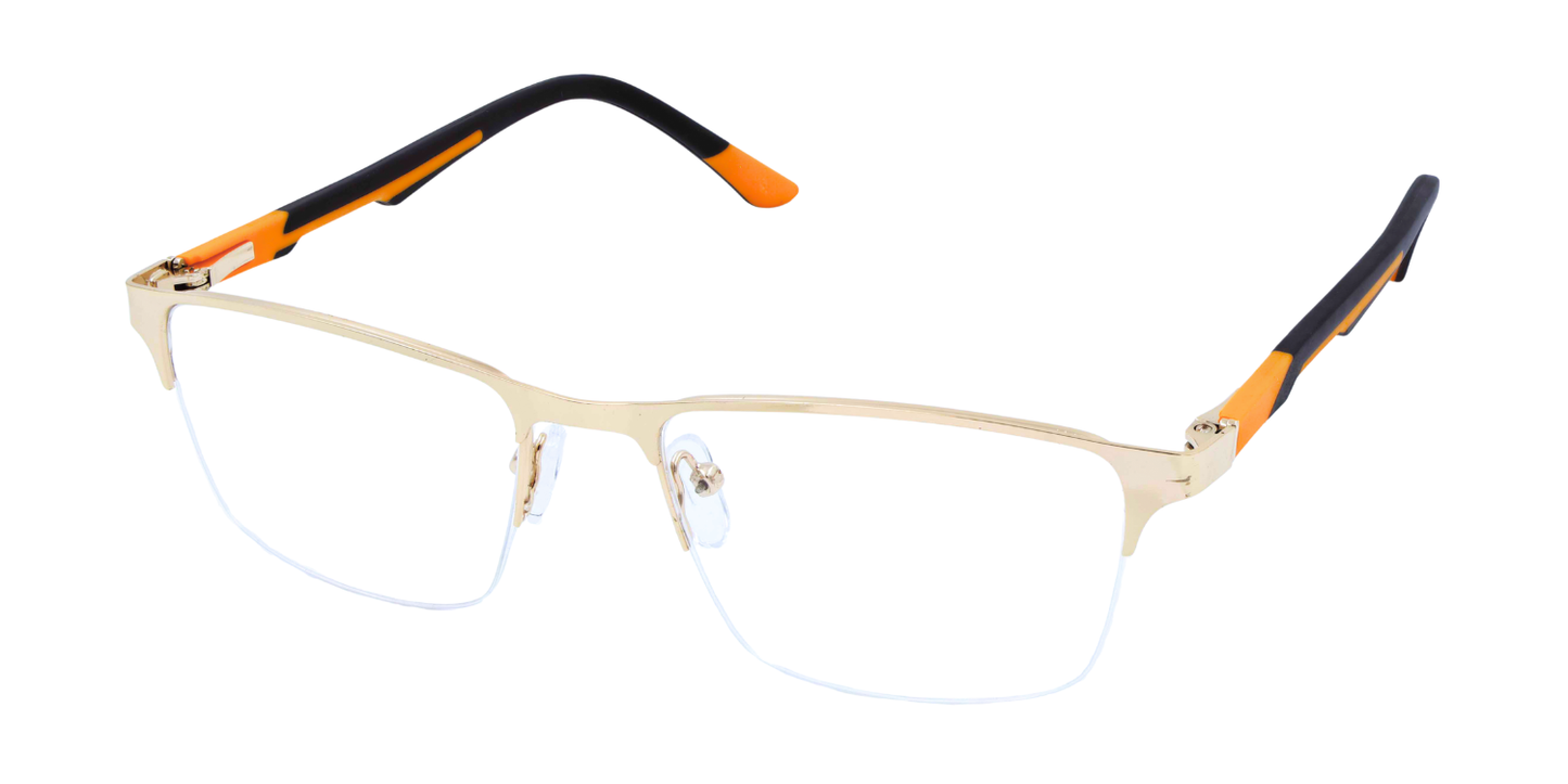 Half Rim Rectangle Classic Eyeglasses