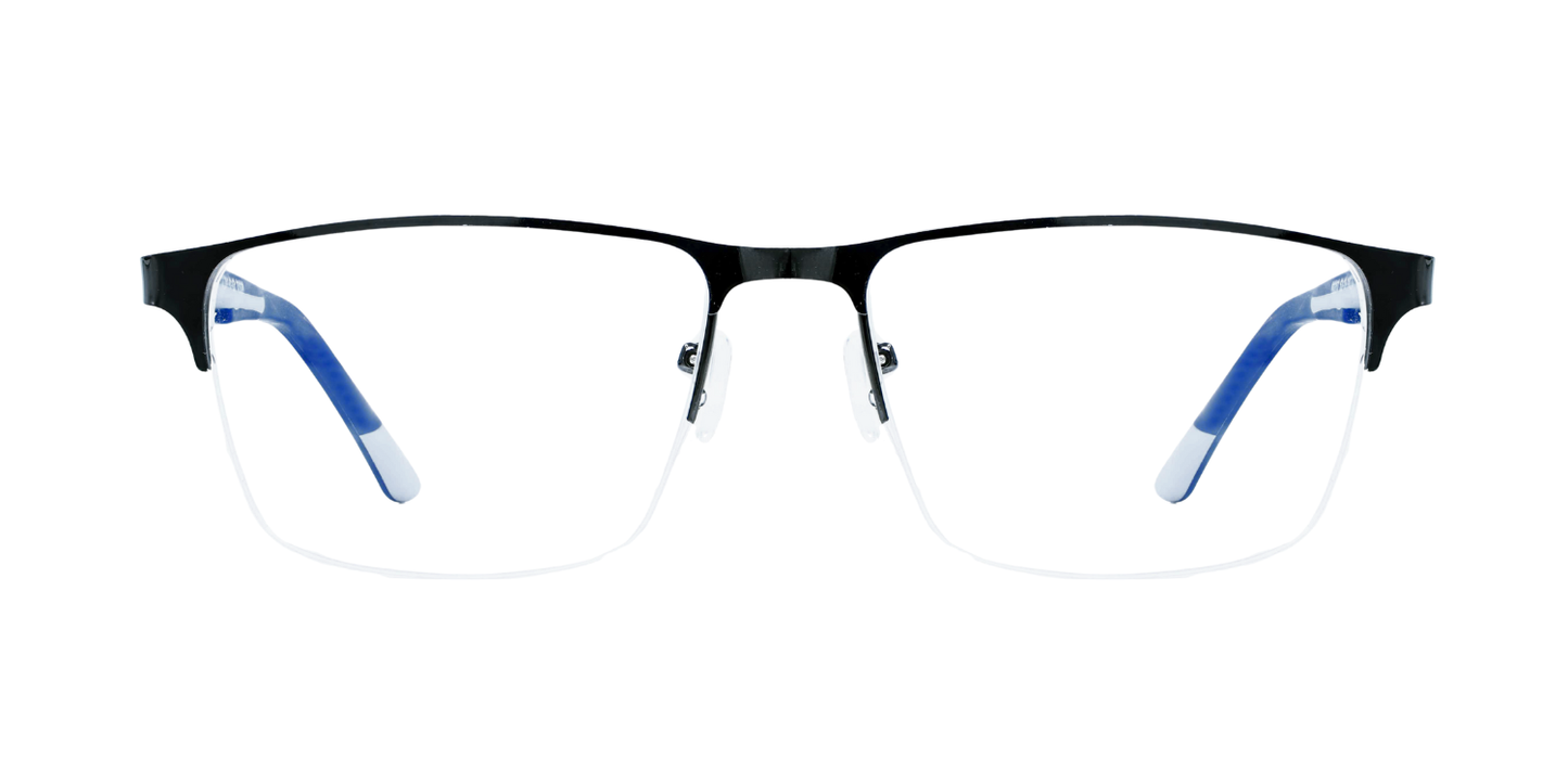 Half Rim Rectangle Classic Eyeglasses