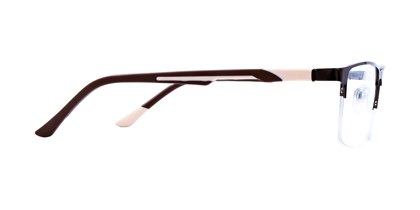 Half Rim Rectangle Classic Eyeglasses