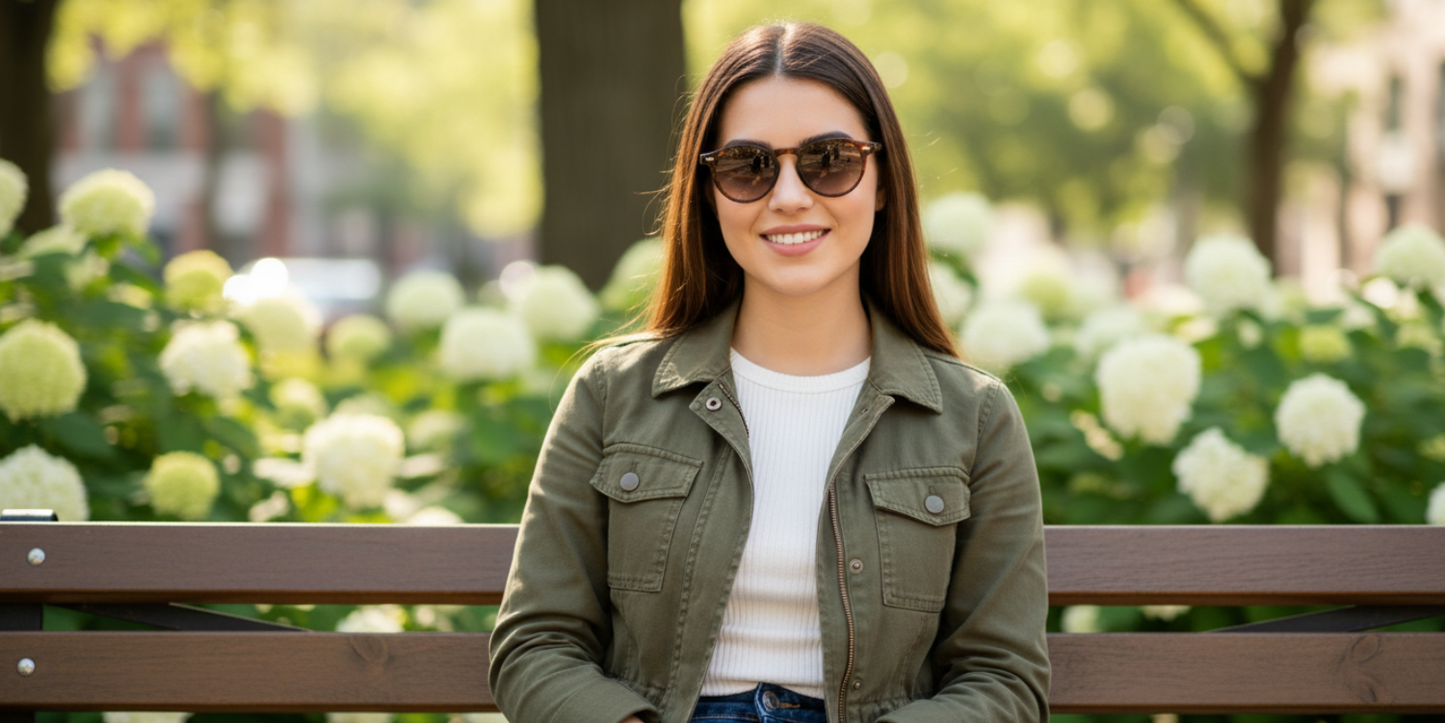 Full Rim Round Fashionista Classic Sunglasses